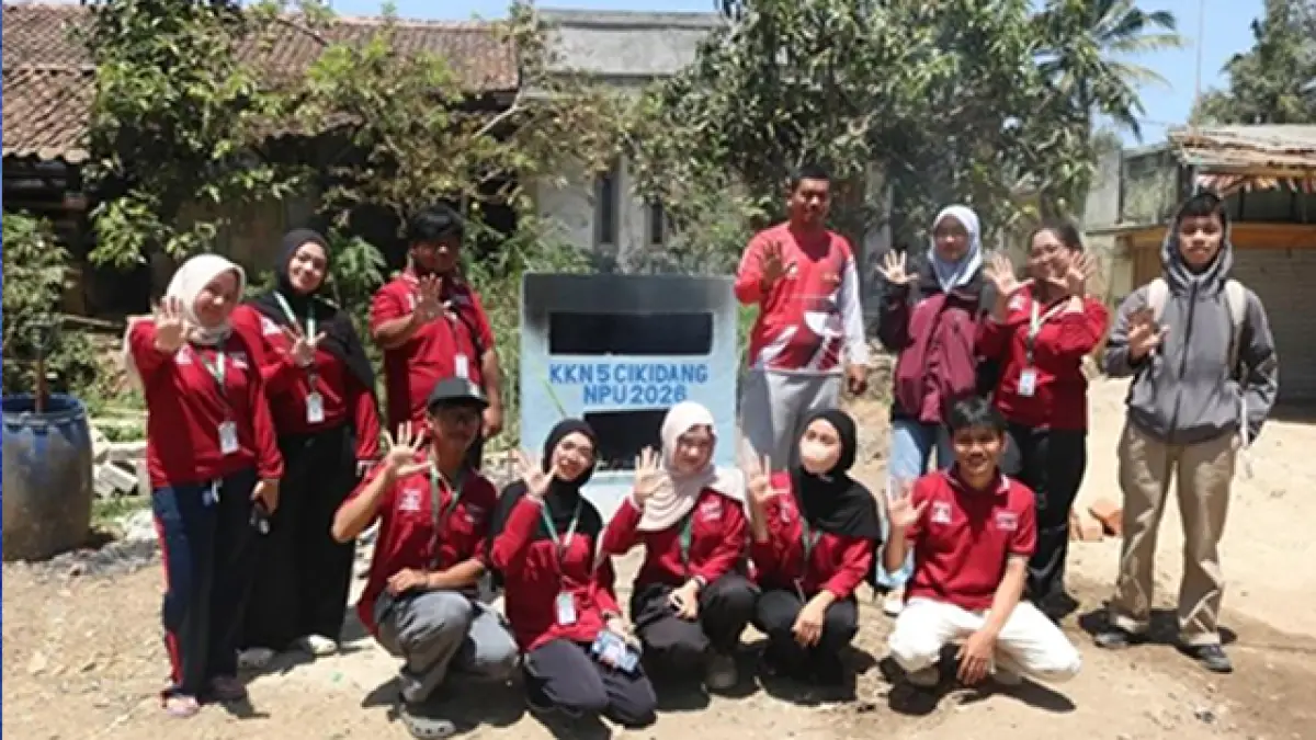 KKN Kelompok 5C Universitas Nusa Putra Bangun Incinerator, Hadirkan Berbagai Program di Desa Cikidang