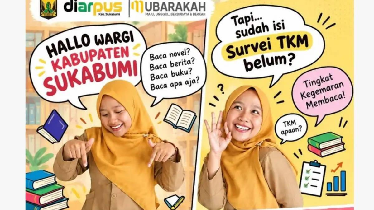 Diarpus Sukabumi Ajak Masyarakat Ikuti Survei Tingkat Kegemaran Membaca 2026