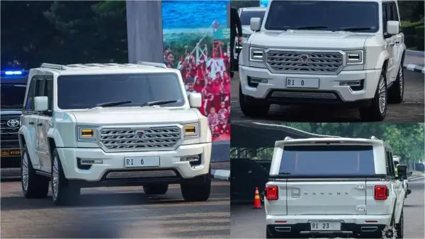 Tampilan mobil maung buat menteri-menteri Prabowo. (Sumber Foto: Dok. Pindad)