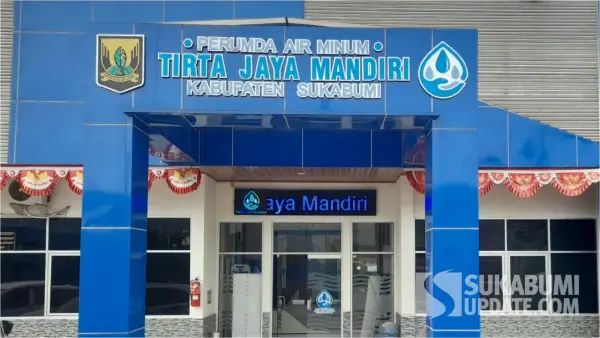 Kantor Perumda Air Minum Tirta Jaya Mandiri (TJM) Kabupaten Sukabumi. (Sumber Foto: SU/Ibnu)