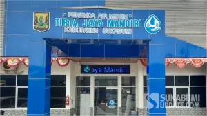 Kantor Perumda Air Minum Tirta Jaya Mandiri (TJM) Kabupaten Sukabumi. (Sumber Foto: SU/Ibnu)