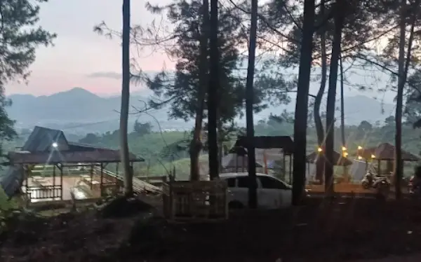 Bukit Angke Cianjur, salah satu tempat camping yang ada di perbukitan di kawasan Cipanas. (Sumber : Gmaps)