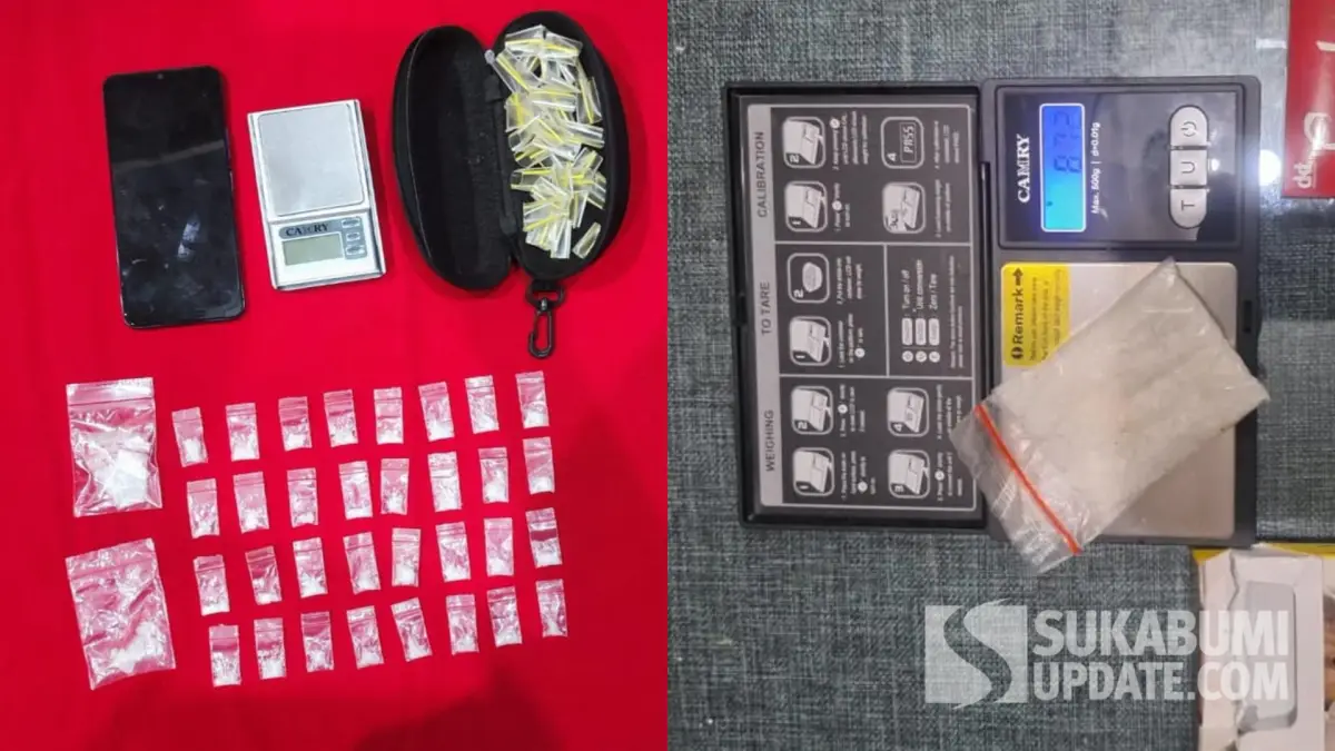 2 Pengedar Sabu di Sukabumi Diringkus, 27 Gram Barang Bukti Disita dan Pemasok Diburu