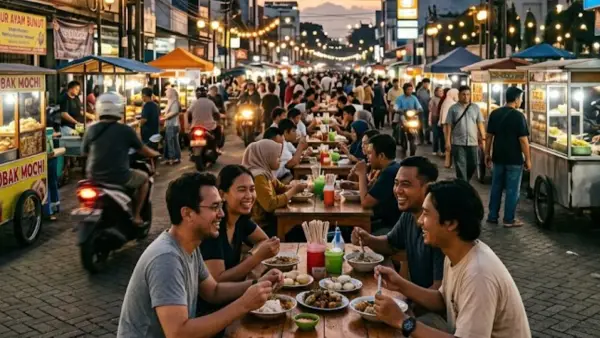 Ilustrasi AI. Usaha kuliner di Kota Sukabumi (Sumber: dok gemini)