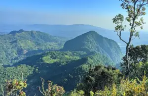 Pemandangan dari atas Gunung Butik Sukamakmur Bogor (Sumber : Gmaps/Al Farikhy)