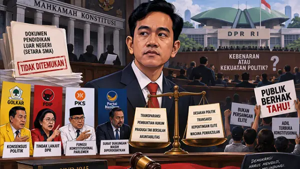Ilustrasi - Ketika polemik dokumen pendidikan wakil presiden menjadi isu politik, publik berhak mendapatkan penjelasan yang terang dan dapat dipertanggungjawabkan. (Sumber : AI/Copilot).