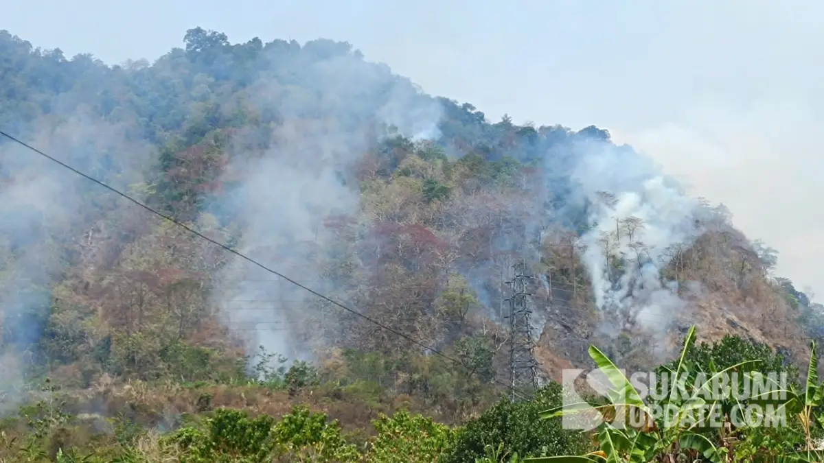 Kebakaran Gunung Jayanti Sukabumi, Api Diduga Merambat dari Lahan Garapan Warga