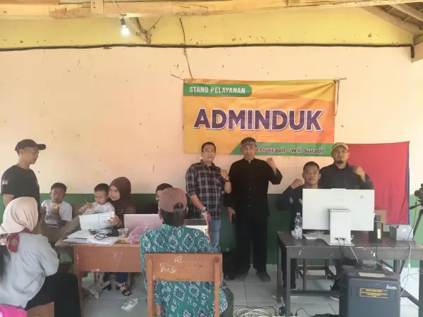 Jampang Ngabhuana 3 juga menghadirkan layanan administrasi kependudukan (Adminduk). (Sumber : Disdukcapil UPTD Surade)