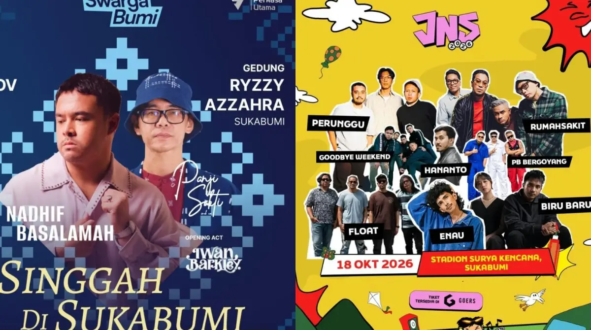 Daftar Konser di Sukabumi 2026, Ada Nadhif Basalamah hingga Perunggu