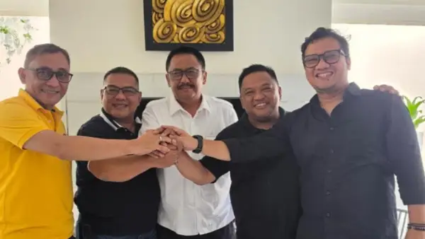 Pertemuan Asep Japar dan Budi Azhar bersama Ketua DPD Jabar Daniel Mutaqien usai silaturahmi bersama PK-PK se Kabupaten Sukabumi, Rabu (14/10/2026)  | Foto : Istimewa