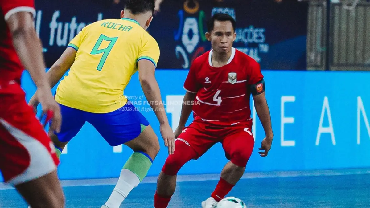 Timnas Futsal Indonesia Kalah 0-3 dari Brasil di Ajang Copa das Nacoes Futsal 2026