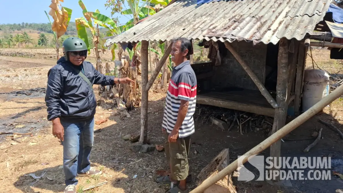 Saung tempat persembunyian RA sebelum diringkus polisi. | Foto: SU/Ragil