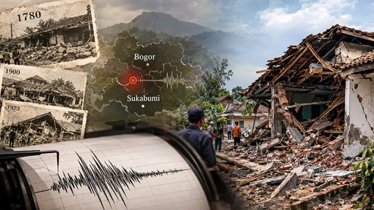 Sejak Abad ke-18 hingga Terbaru M4,1, Jejak Gempa Merusak di Sukabumi dan Bogor