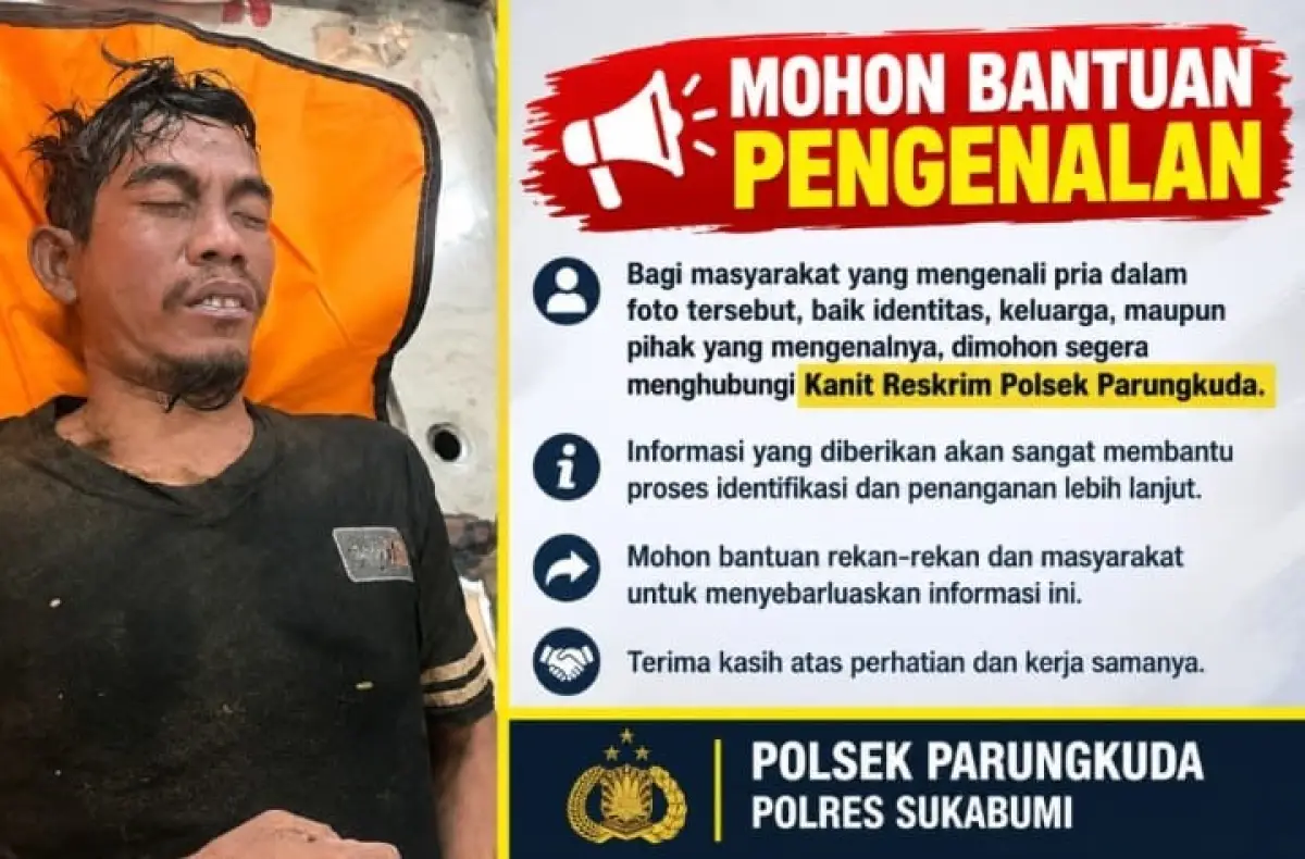 Polisi sebar flayer untuk mengungkap identitas terduga maling HP yang tewas di Sungai Cicatih Sukabumi