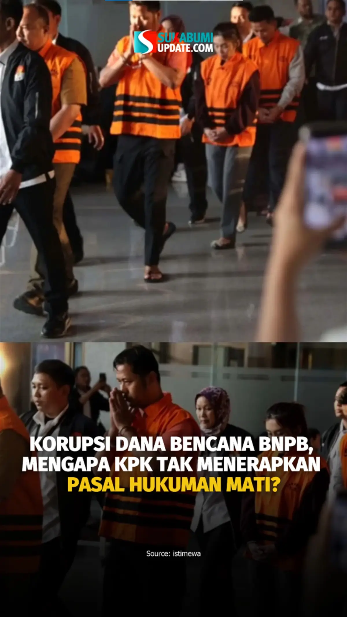 Korupsi Dana Bencana BNPB, Mengapa KPK Tak Menerapkan Pasal Hukuman Mati?