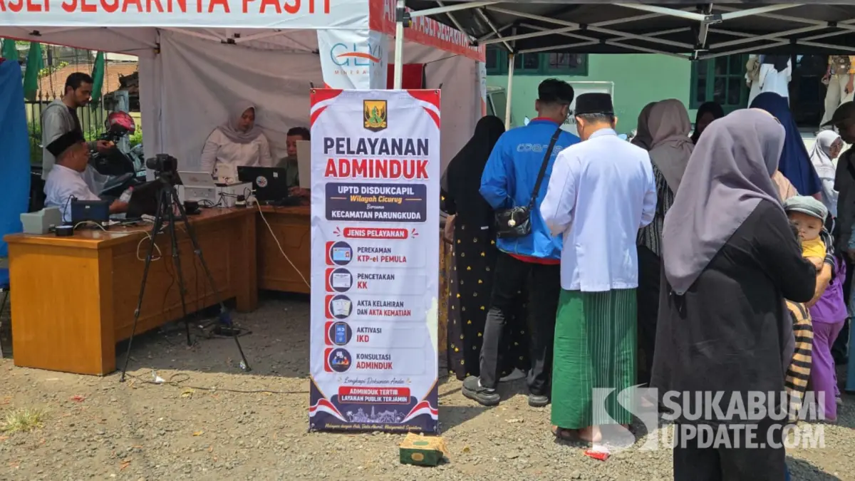 HSN 2026, Dukcapil Cicurug Layani Warga Urus Adminduk Gratis di Palagan Bojongkokosan Sukabumi