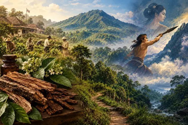 Ilustrasi Ai - Dibalik kisah-kisah yang menyelimutinya, Gunung Pangparang kini juga menjelma sebagai salah satu destinasi pendakian yang ada di kawasan Bandung Timur. (Sumber : AI chatGPT)