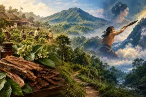 Ilustrasi Ai - Dibalik kisah-kisah yang menyelimutinya, Gunung Pangparang kini juga menjelma sebagai salah satu destinasi pendakian yang ada di kawasan Bandung Timur. (Sumber : AI chatGPT)
