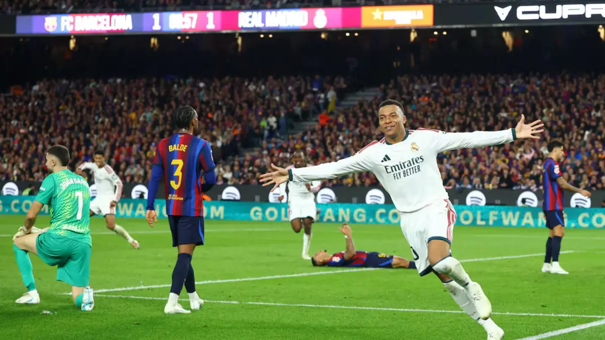 Real Madrid Kalahkan Barcelona 2-1, Kylian Mbappe Borong Dua Gol di El Clasico