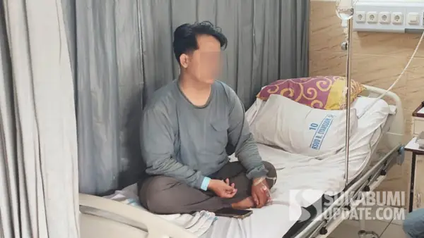Zaldi, driver ojol korban penembakan oleh OTK masih dirawat di RSUD R Syamsudin SH. (Sumber Foto: Istimewa)