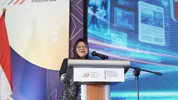 Kepala Dinas Komunikasi dan Informatika Provinsi Jawa Timur, Sherlita Ratna Dewi Agustin. (Sumber : AMSI).