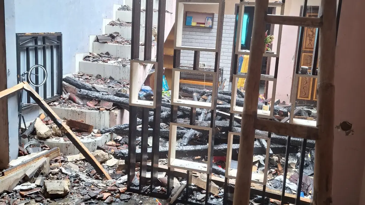 Kebakaran Rumah di Surade Sukabumi, Diduga Akibat Anak Main Api