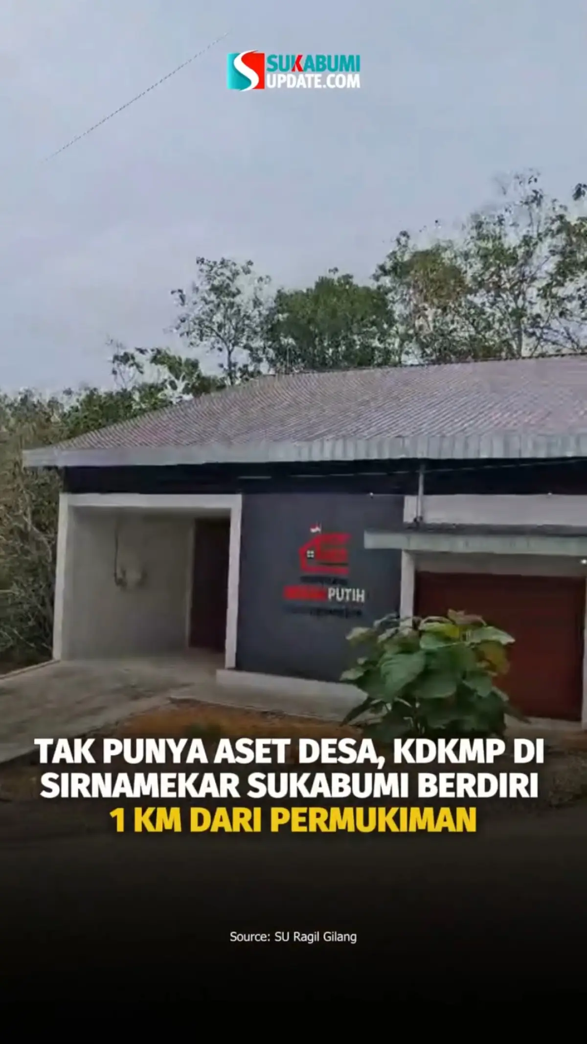 Tak Punya Aset Desa, KDKMP Di Sirnamekar Sukabumi Berdiri 1 KM Dari Permukiman
