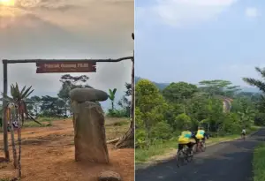 Puncak Gunung Pilar menawarkan panorama perbukitan hijau dan suasana alam yang asri, sehingga cocok menjadi pilihan untuk melepas penat (Sumber : Gmaps)