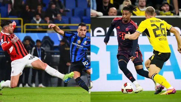 laga Derbi Della Madoninna dan Der Klassiker akan tersaji pekan ini. (Sumber: web/inter.it & web/fcbayern.com)