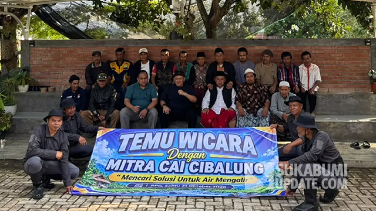 Bahas Irigasi Cibalung Sukabumi, Mitra Cai dan Petani Gelar Musyawarah Cari Solusi