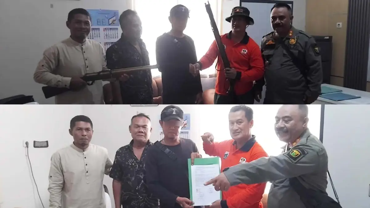 Koordinator kelompok pemburu dipanggil pada Jumat pagi (30/10/2026) untuk membuat surat pernyataan. | Foto: Istimewa