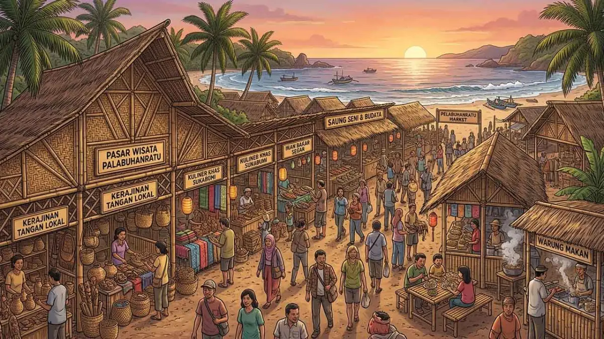 Pasar Wisata Bakal Dibangun di Pesisir Sukabumi, 4 Pantai Masuk Bidikan Lokasi