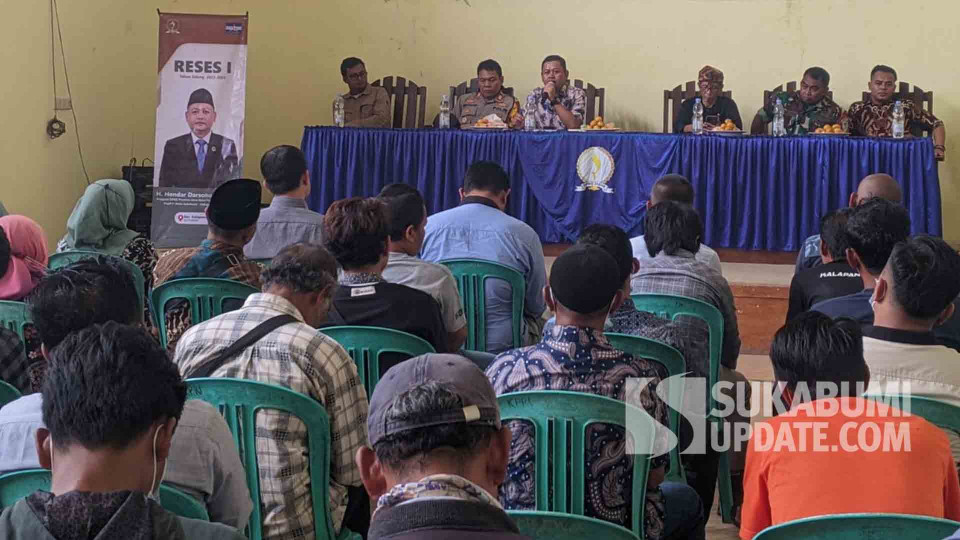 Reses I tahun sidang 2022-2023 anggota DPRD Jabar Hendar Darsono di Desa Kalapanunggal Sukabumi, 3 November 2022