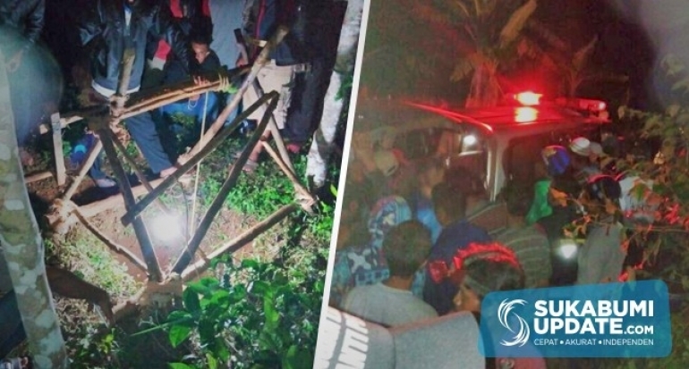 Dua Penambang Emas Tewas Dalam Sumur Galian Ilegal di Lengkong Kabupaten Sukabumi