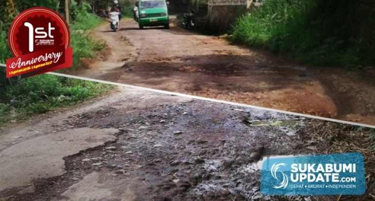 Masyarakat Neglasari Kabupaten Sukabumi Minta Jalan Segera Diperbaiki