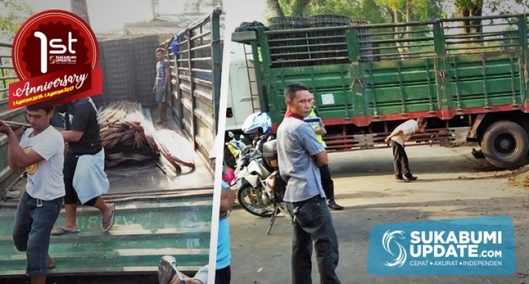 Rem Blong, Truk Besi Melintang di Jalan Nagrak Kabupaten Sukabumi