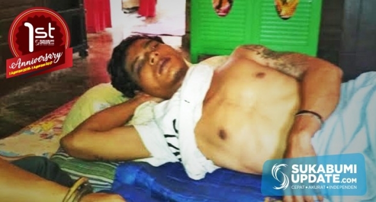 Terbentur Biaya, Juni Warga Cibeber Kabupaten Sukabumi Korban Pengeroyokan, Terbaring Lemah