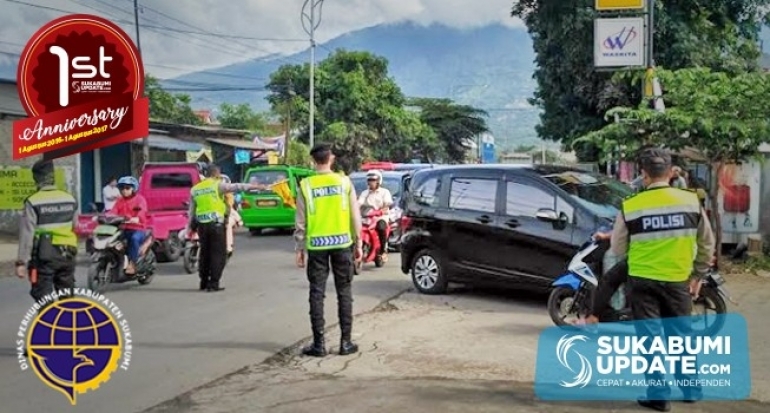 Antisipasi Kemacetan Jalur Nasional, Polisi Arahkan Pengendara Lewati Hawai Benda Kabupaten Sukabumi