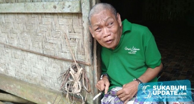 Semangat Dahromi, Kakek Lumpuh Asal Cibitung Kabupaten Sukabumi Puluhan Tahun Hidup Sebatangkara