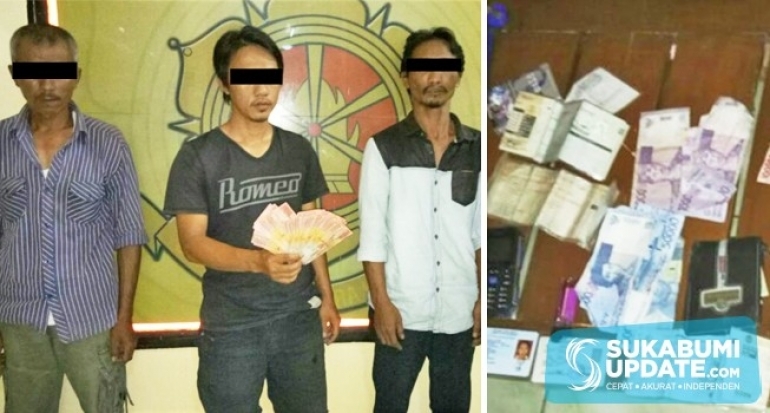 Belanja Pakai Upal, Tiga Pelaku Digulung Warga Simpenan Kabupaten Sukabumi