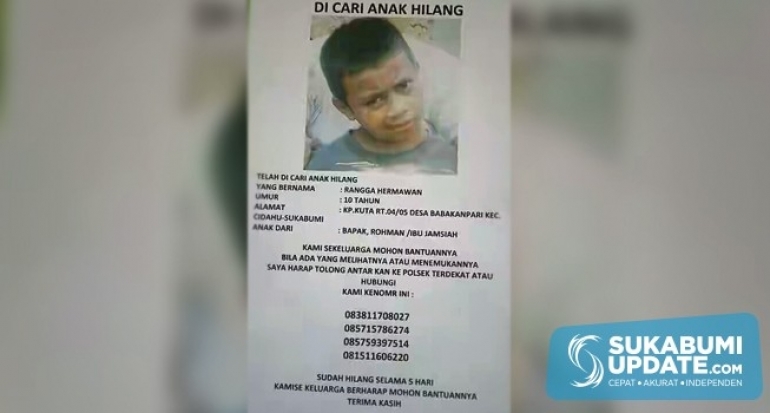 Hampir Seminggu Tak Pulang, Orang Tua Rangga di Cidahu Kabupaten Sukabumi Cemas