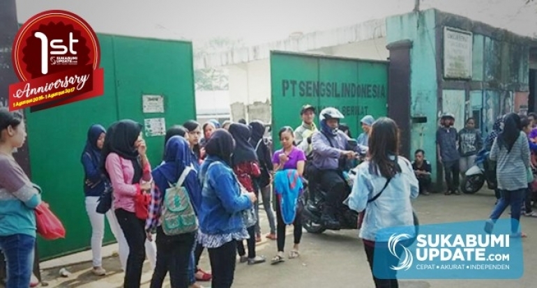 Kerja hingga Jam 02.00 WIB, Buruh PT Sengsil Nagrak Kabupaten Sukabumi Tuntut Upah Lembur dan UMR