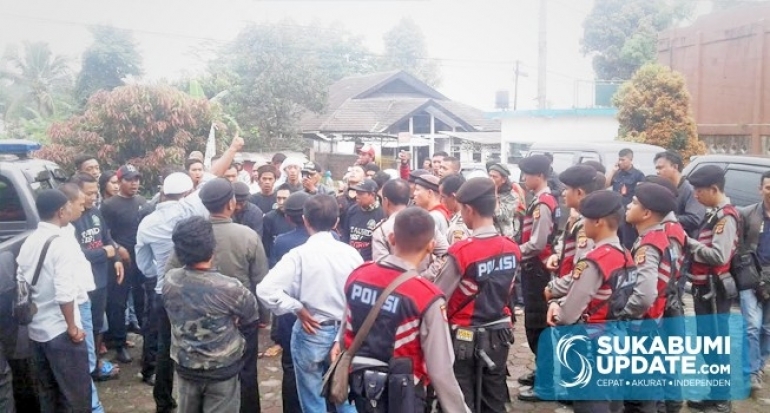Polisi Tambah 1 SSK Jaga Kantor Radar Sukabumi