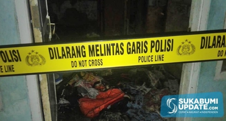 Diduga Dibakar, Dua Rumah di Cikole Kota Sukabumi Luluh Lantak