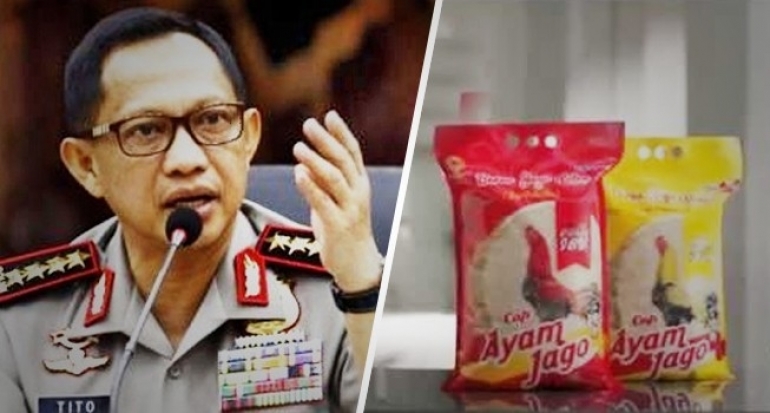 Produsen Beras Cap Ayam Jago Dijerat Pasal