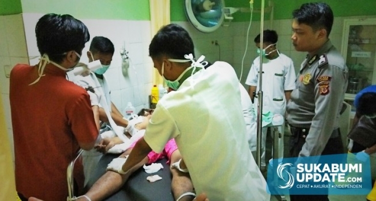 Kritis, Pemotor Ketiban Dahan Pohon di Cibadak Kabupaten Sukabumi