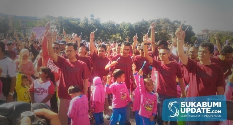 Ayah dan Anak di Kota Sukabumi Cetak Rekor MURI