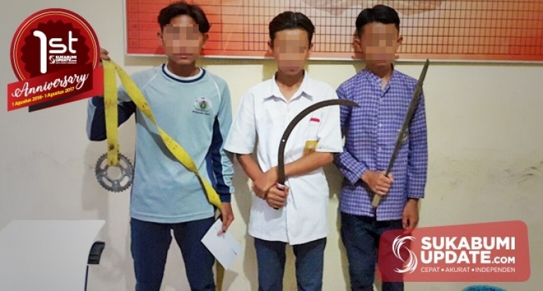 Polsek Cicurug, Resor Sukabumi Amankan Pelajar