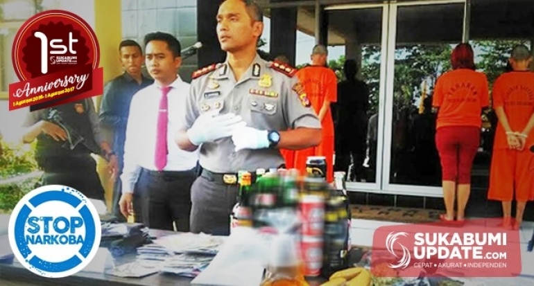 Miliki Ganja 315 Gram, Dua Pemuda Dibekuk Polisi di Jembatandua Kabupaten Sukabumi