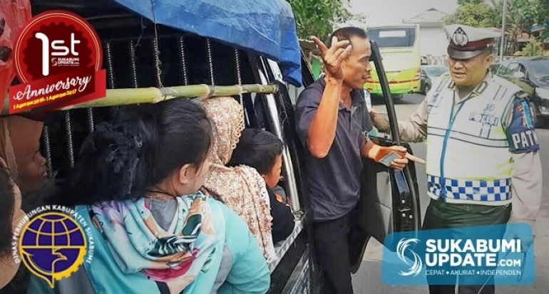 Tekan Angka Kecelakaan, Polres Sukabumi Kota Imbau Mobil Bak Terbuka Tak Bawa Penumpang